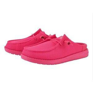 Hey Dude Wendy Slip Mono Electric Pink‎ Casual Loafer Shoes W 7